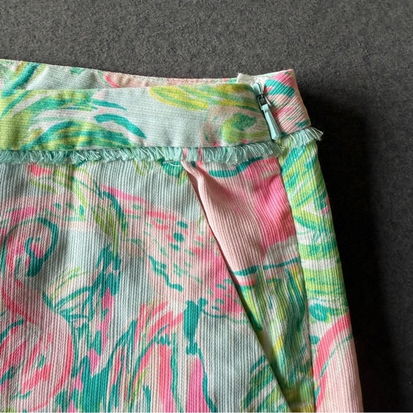 Lilly Pulitzer NWT 4" Adie Shorts Seasalt Blue On Parade - Picture 3 of 7
